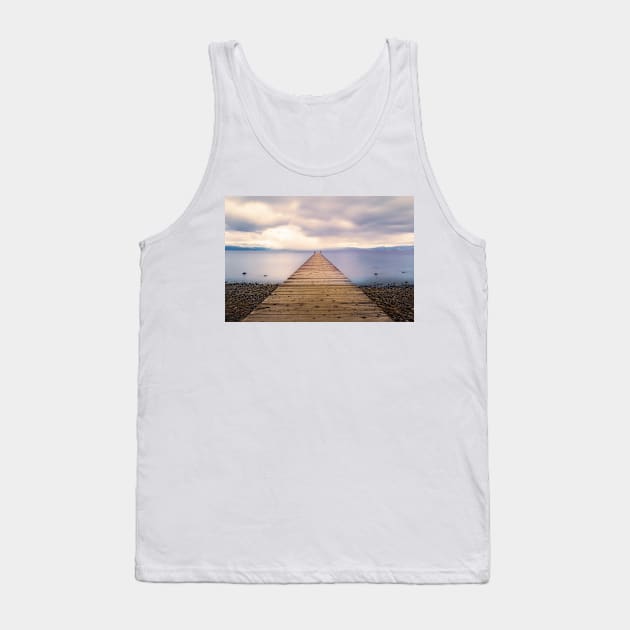 Lake Tahoe Pier Tank Top by StacyWhite